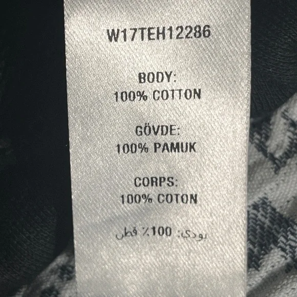 Opening Ceremony Ringer Cropped Black Textured Fabric XS - Picture 12 of 13